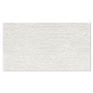 Dekor Veggflis <strong>Ontario</strong>  Hvit Matt Relieff 31x56 cm